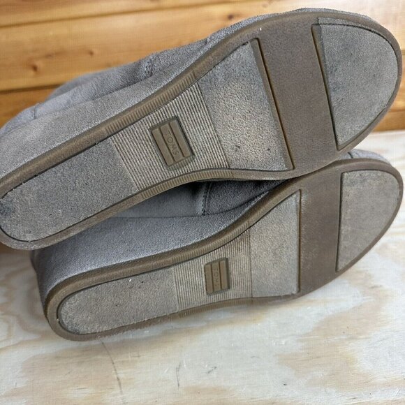 Toms Kala Chukka Wedge Boots. Size 11  Brown Leather. Lace Up - Picture 5 of 5